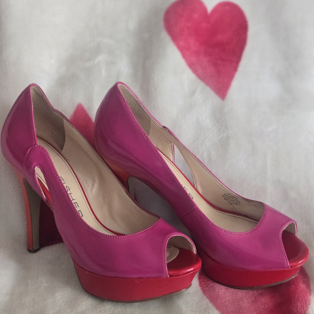 Marc Fisher Pink Platform Heels - Picture 3 of 10